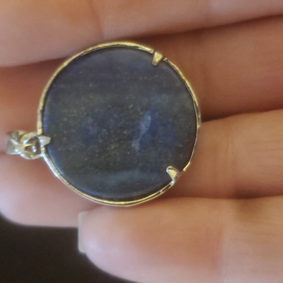 New Lapis Lazuli Silver Wrapped Tree of Life Pendant. - Picture 4 of 5